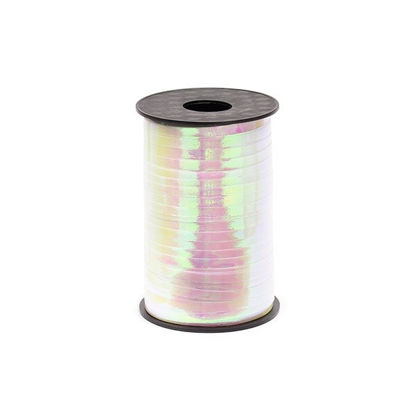 Product Image for Presentsnöre, Skimrande rosa/vit 225 m