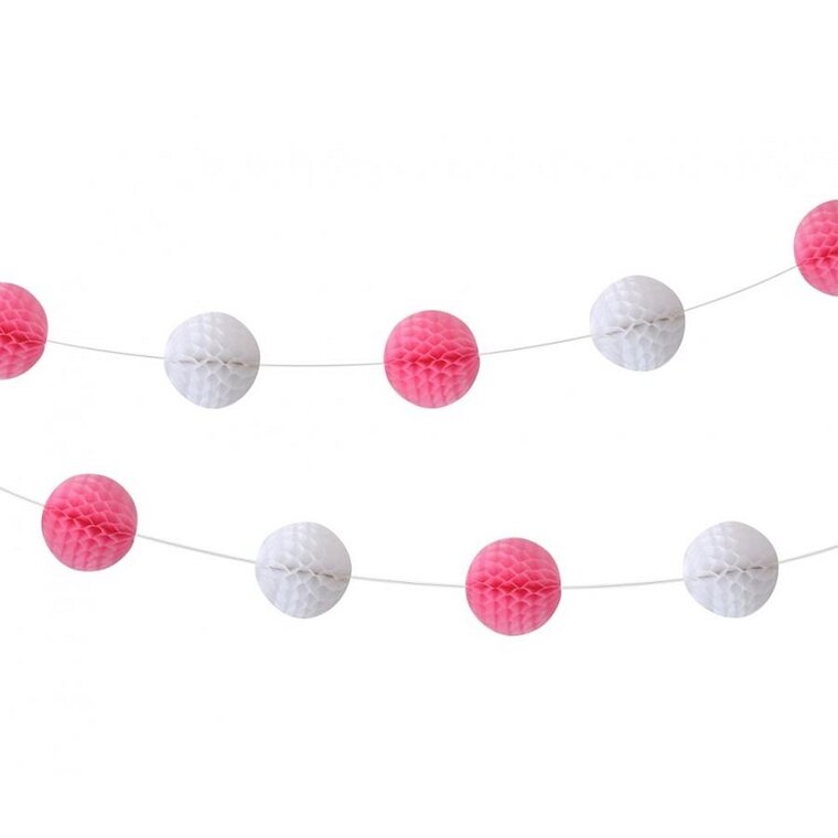 Product Image for Girlang Honeycomb Rosa och vit 2,5 meter