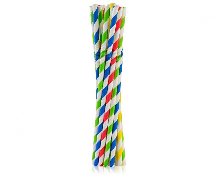 Product Image for Pappsugrör - Böjbara Flerfärgade 100-pack