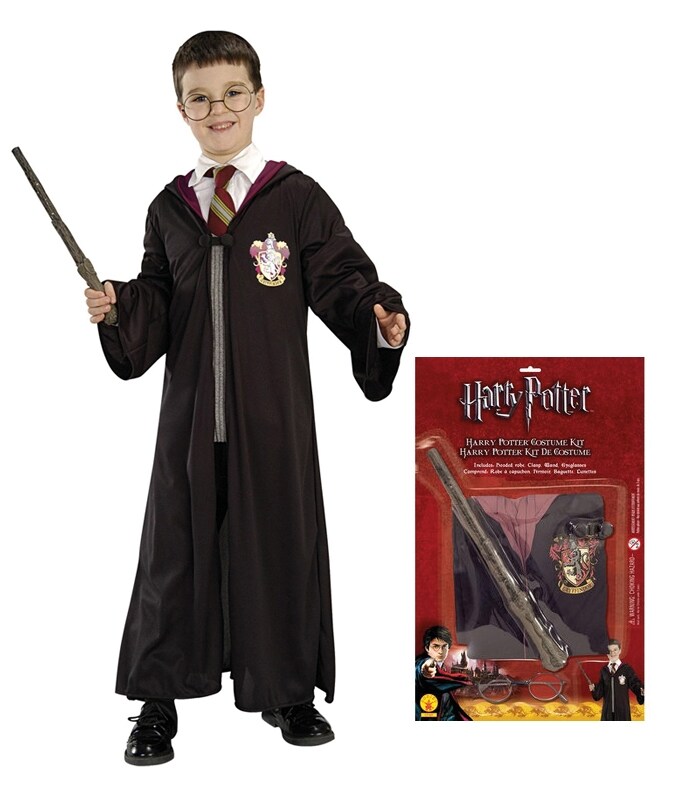 Product Image for Harry Potter kit med rock, trollstav och glasögon