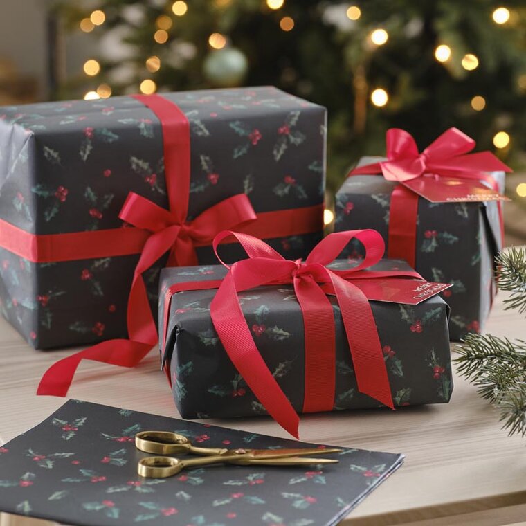 Product Image for Presentpappersark med tillbehör - Järnek