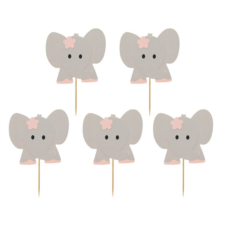 Product Image for Cake Toppers - Rosa elefanter 10-pack