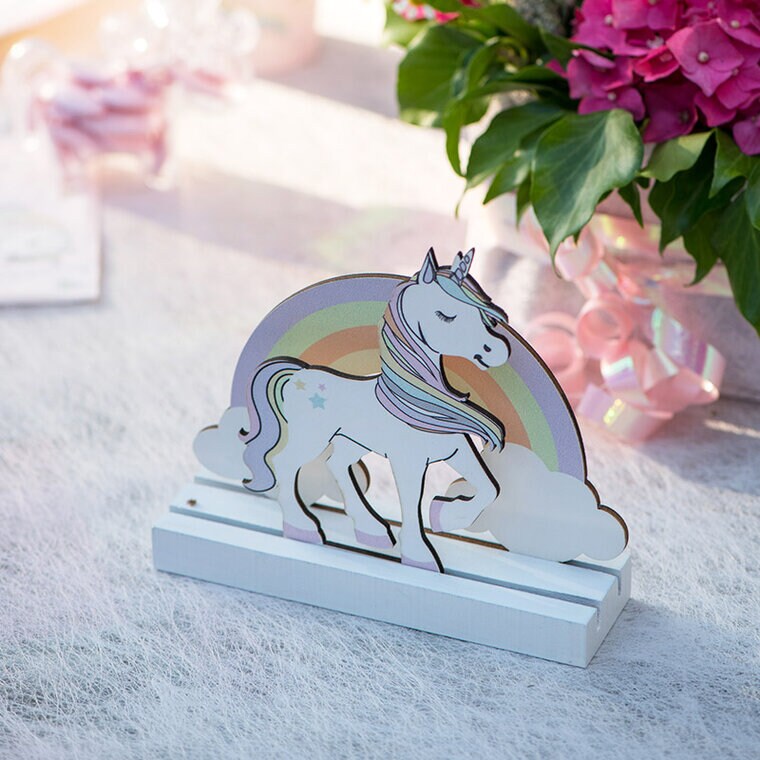 Product Image for Enhörning - 2D Bordsdekoration i trä 13 cm