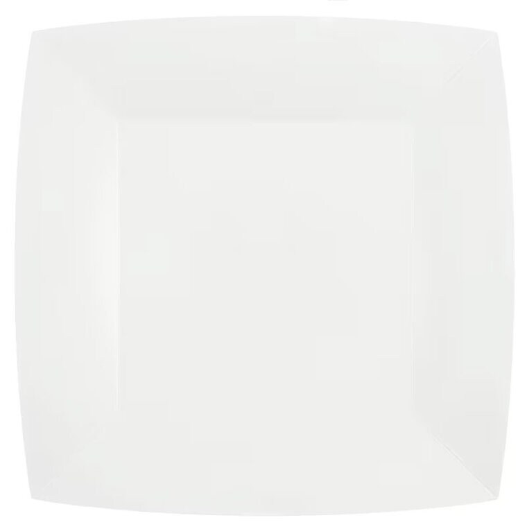 Product Image for Papptallrikar Fyrkantiga 23 cm - Vita 10-pack