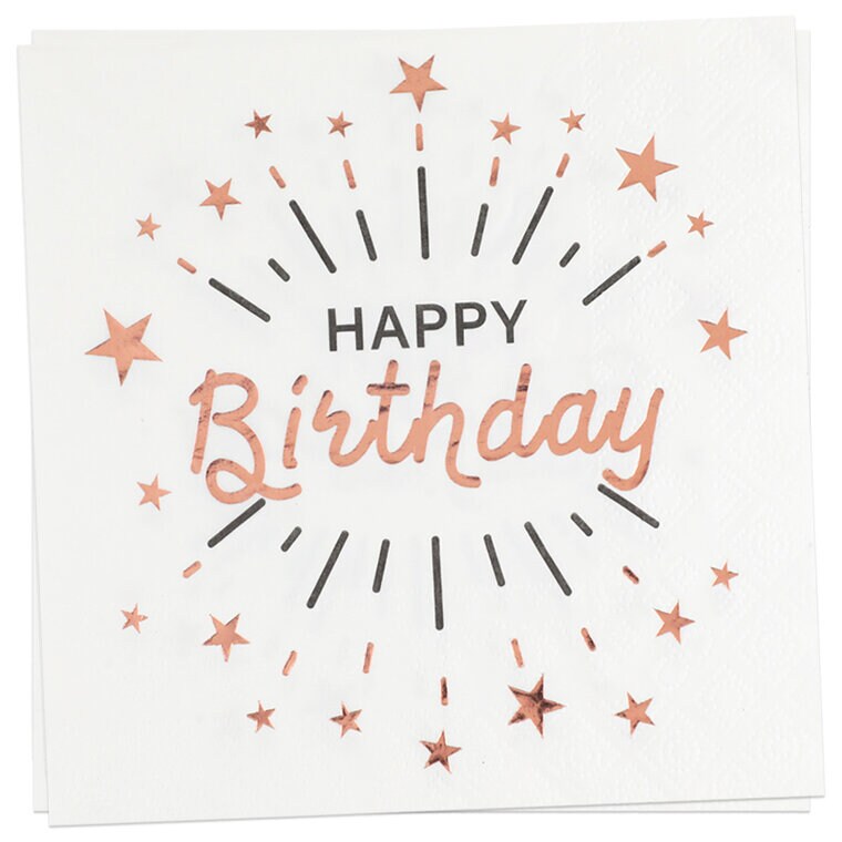 Product Image for Sparkling Happy Birthday - Servetter 10-pack