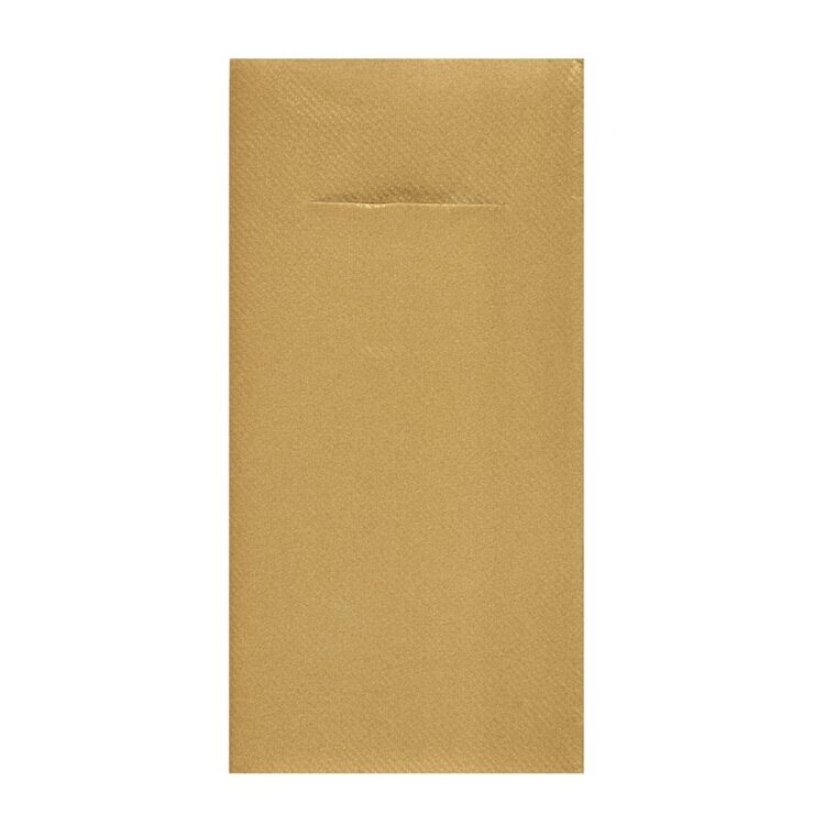 Product Image for Servetter med Bestickficka 40 cm - Guld 12-pack