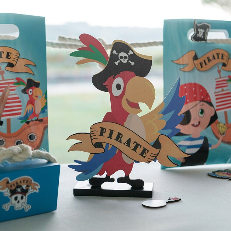 Product Image for Små Pirater - 2D Bordsdekoration i trä 20 cm