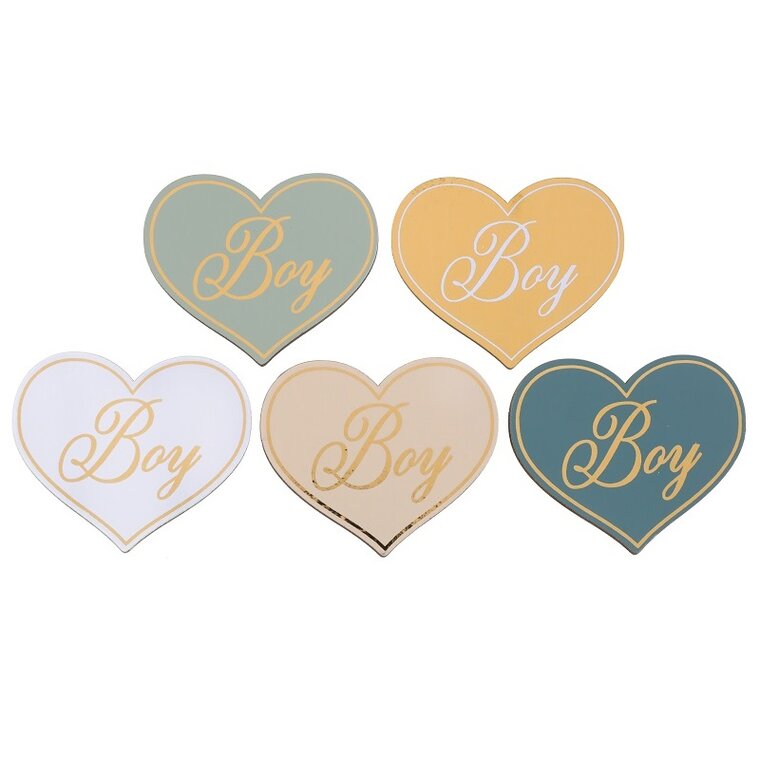 Product Image for Hjärtformad konfetti i trä - Boy