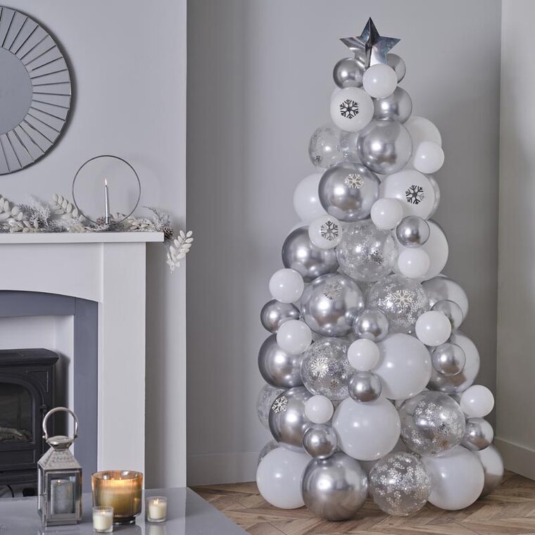 Product Image for DIY - Ballongjulgranskit Silver 180 cm