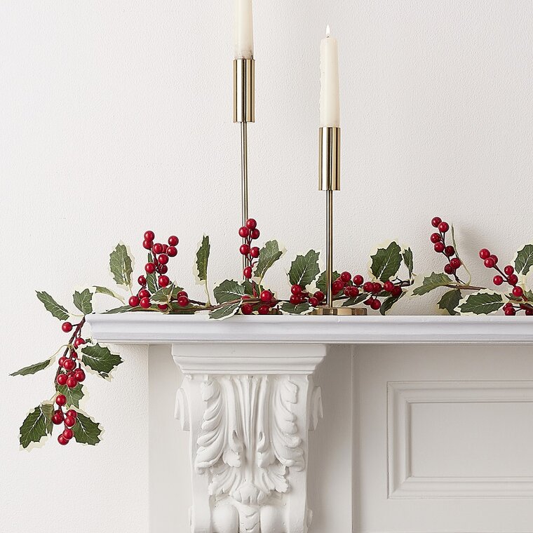 Product Image for Blomstergirlang Järnek med röda bär 180 cm