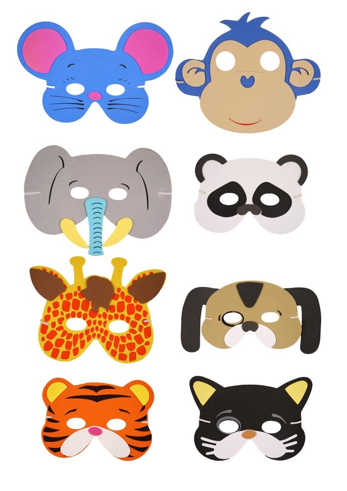 Product Image for Safaridjurmasker av mjukt foam (styckvis)