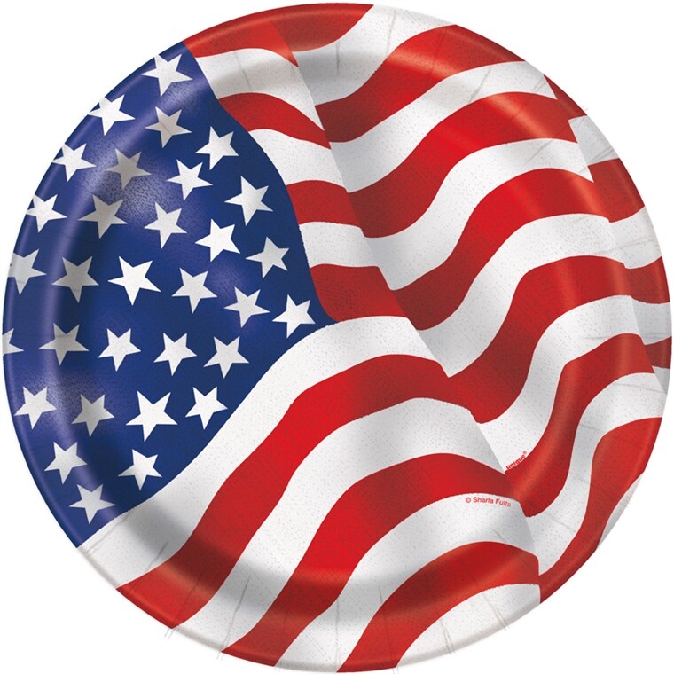 Product Image for USA Flag - Tallrikar 8-pack