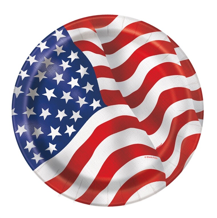 Product Image for USA Flag - Assietter 8-pack