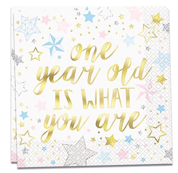 Product Image for Twinkle Twinkle Little Star, 1-års servetter 16-pack