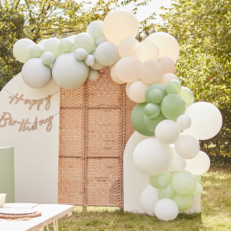 Product Image for DIY Ballongbåge - Grön, vit och neutral