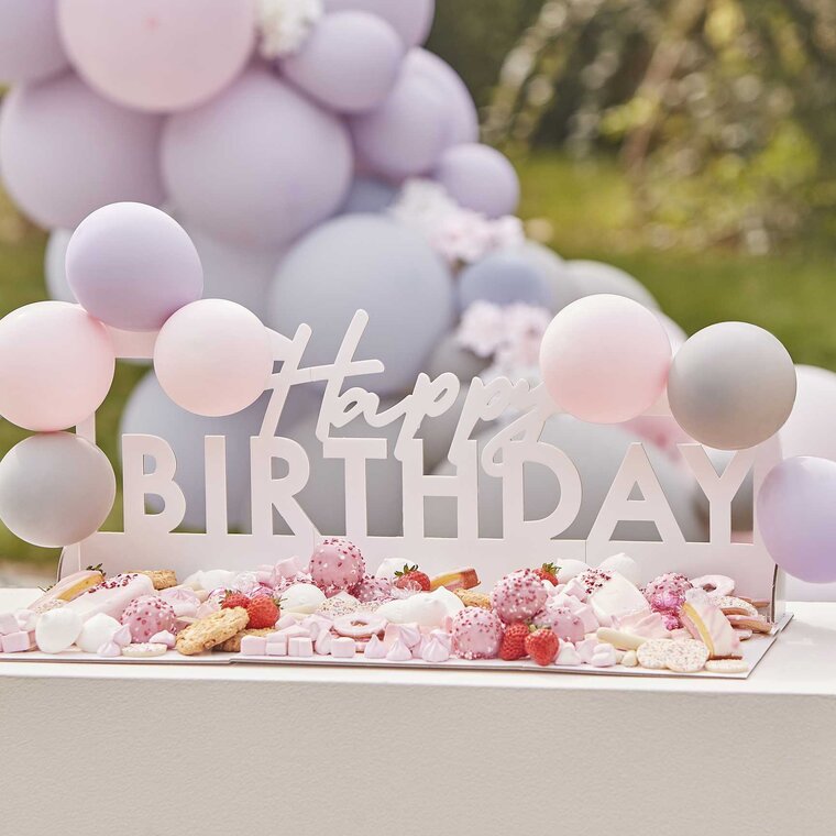 Product Image for Bufféfat för godis och snacks - Happy Birthday 3D