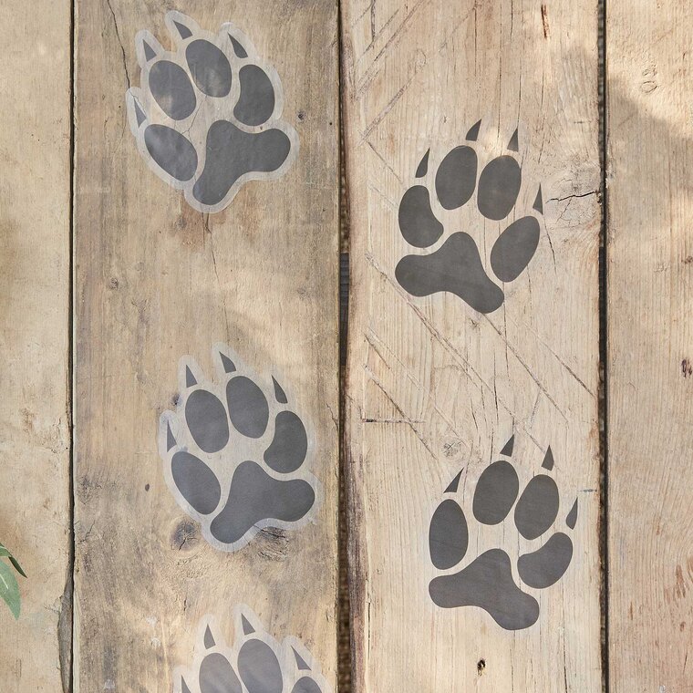 Product Image for Let´s Go Wild - Klistermärken Fotavtryck Djur 6-pack
