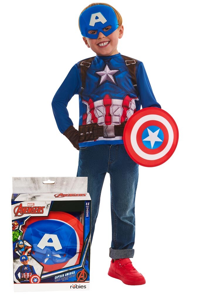 Captain America Maskeradset 4-6 år
