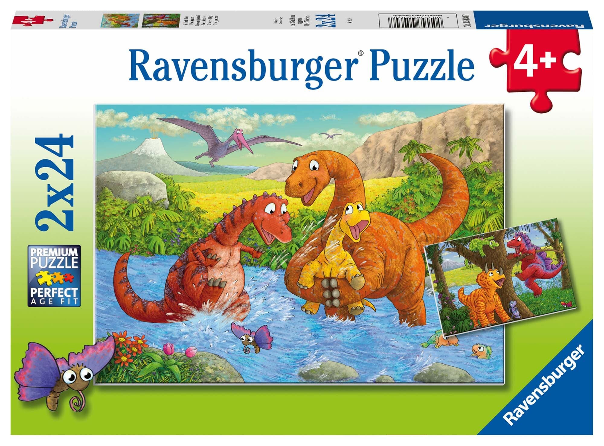 Ravensburger Pussel - Dinosaursiernas lekstund 2x24 bitar