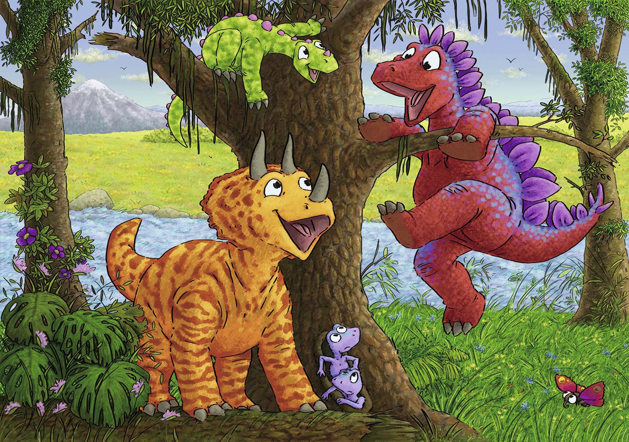 Ravensburger Pussel - Dinosaursiernas lekstund 2x24 bitar