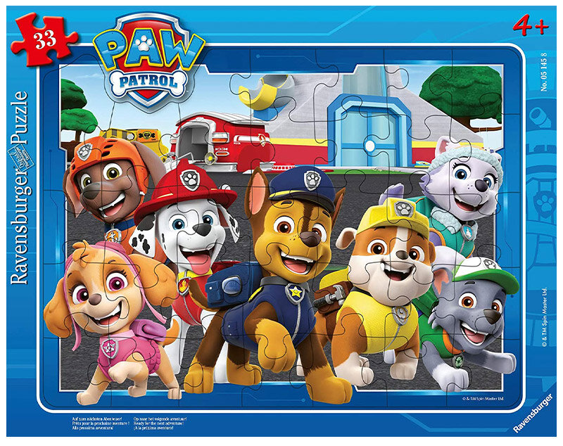 Ravensburger Pussel, Paw Patrol - Redo för nästa äventyr! 33 bitar