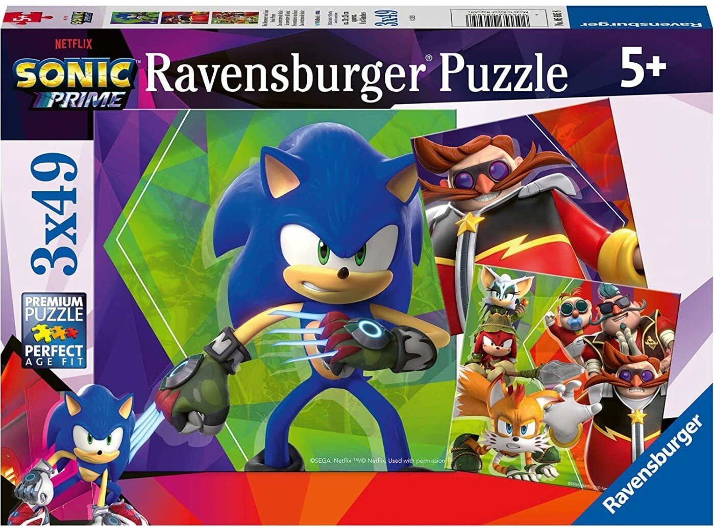 Ravensburger Pussel - Sonic Prime 3x49 bitar