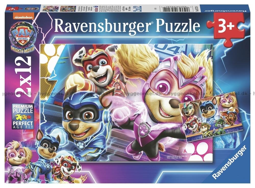 Ravensburger Pussel - Paw Patrol The Mighty Movie 2x12 bitar