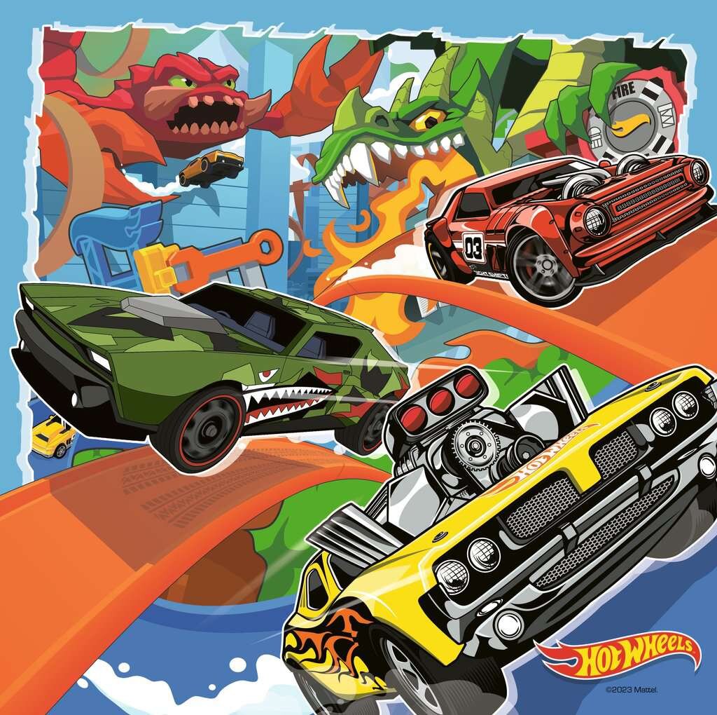 Ravensburger Pussel - Hot Wheels 3x49 bitar