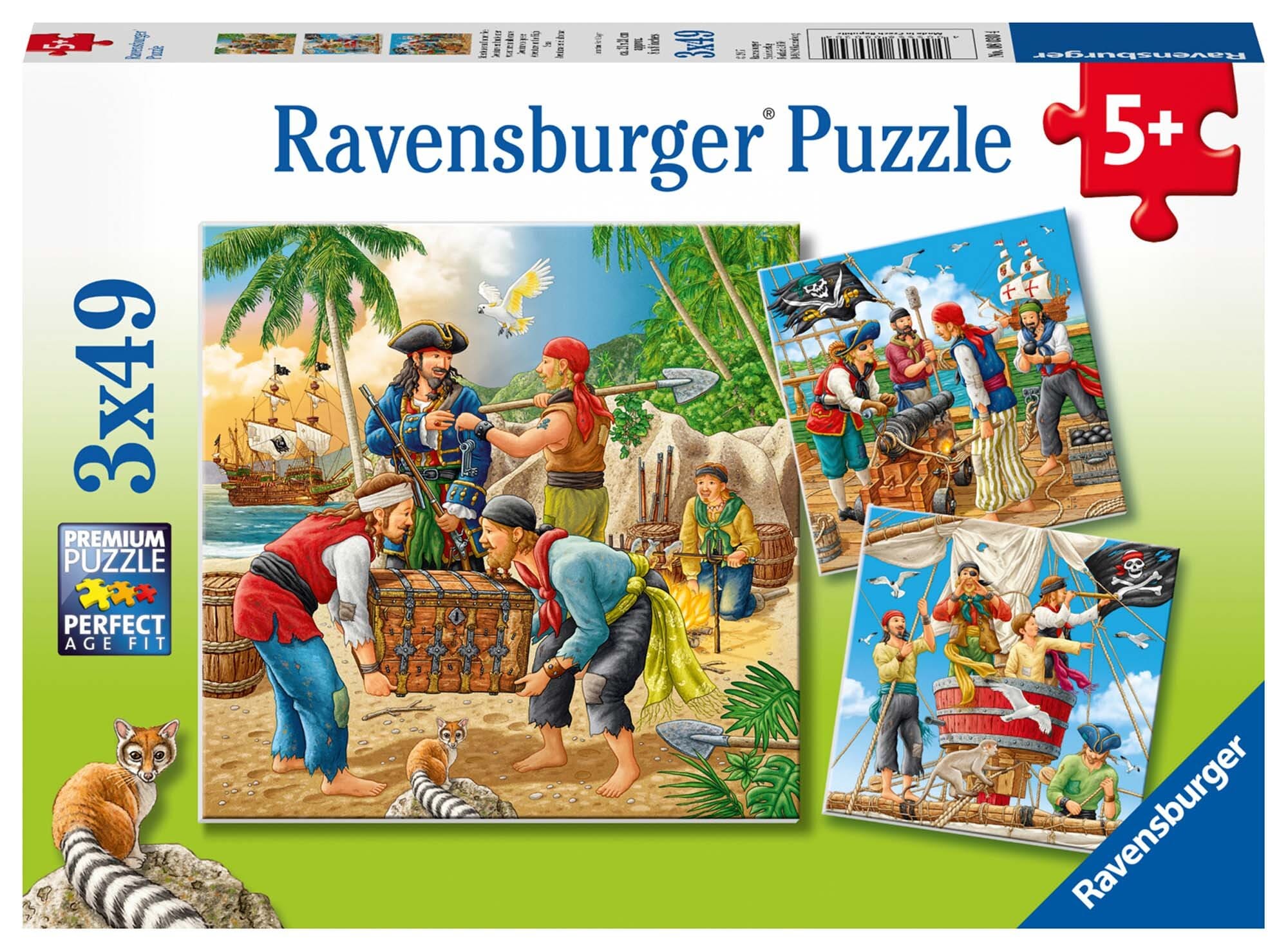 Ravensburger Pussel, Äventyr på öppet hav 3x49 bitar