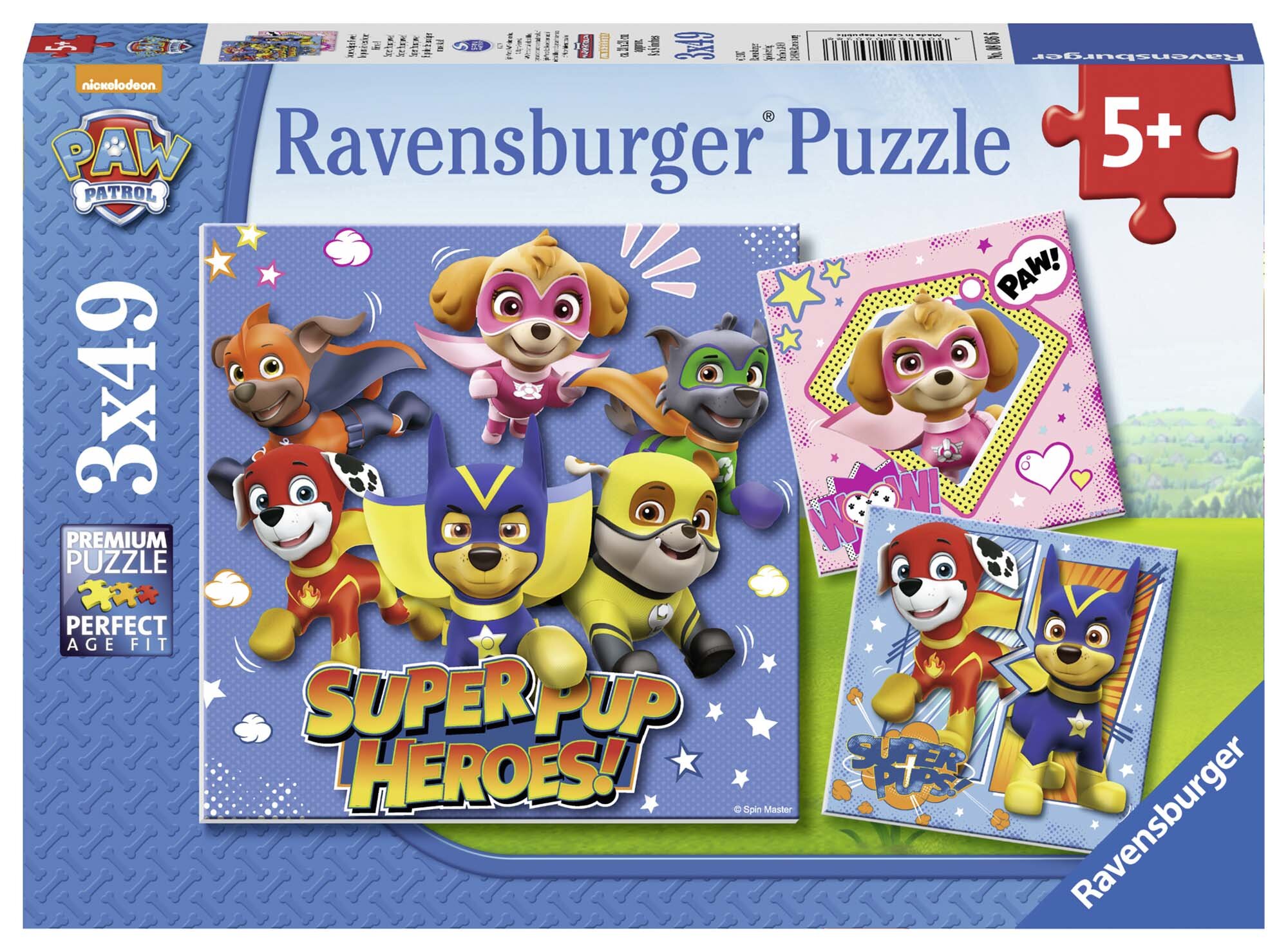 Ravensburger Pussel - Paw Patrol 3x49 bitar