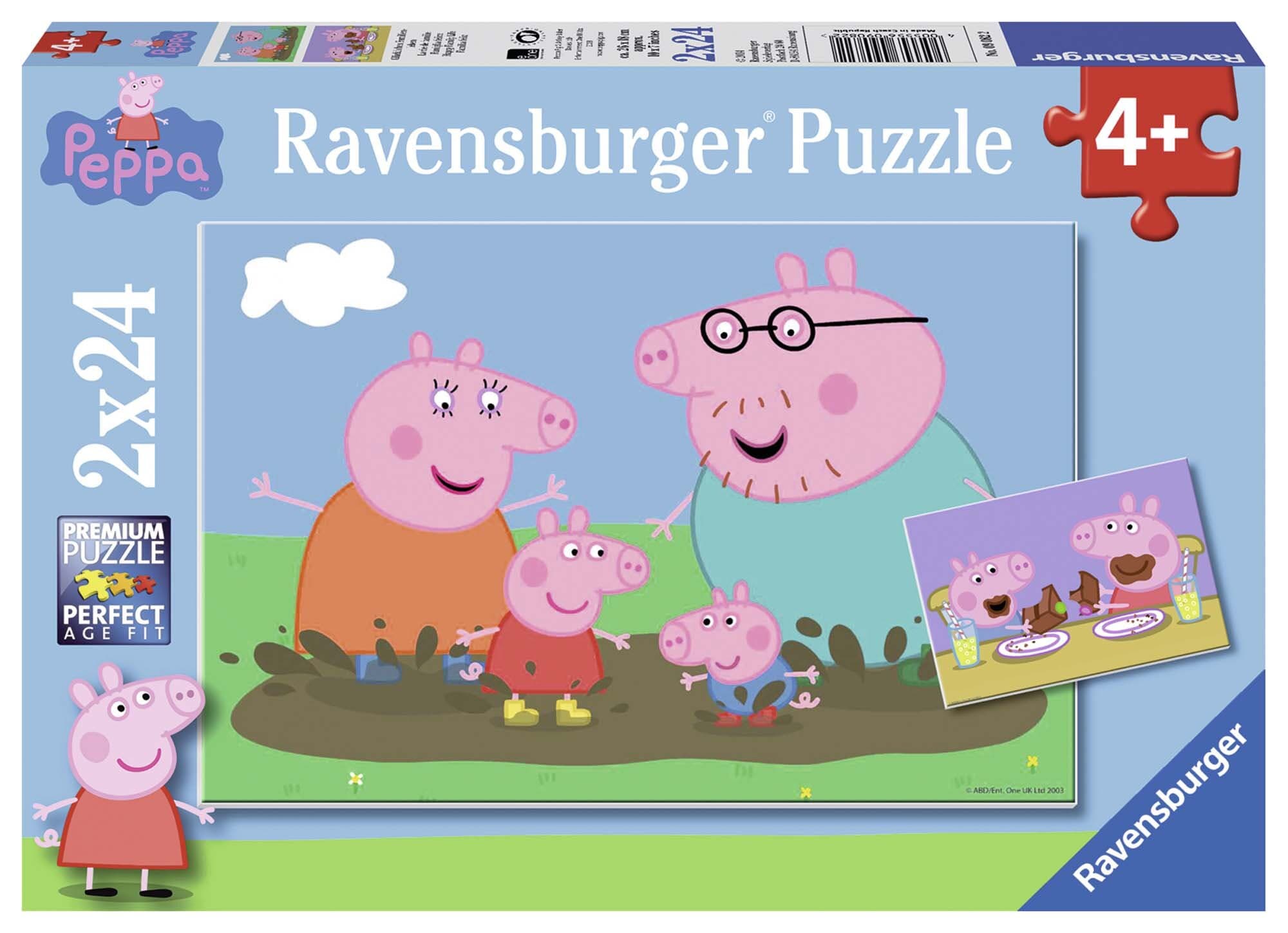 Ravensburger Pussel, Greta Gris - Peppa Pig 2x24 bitar