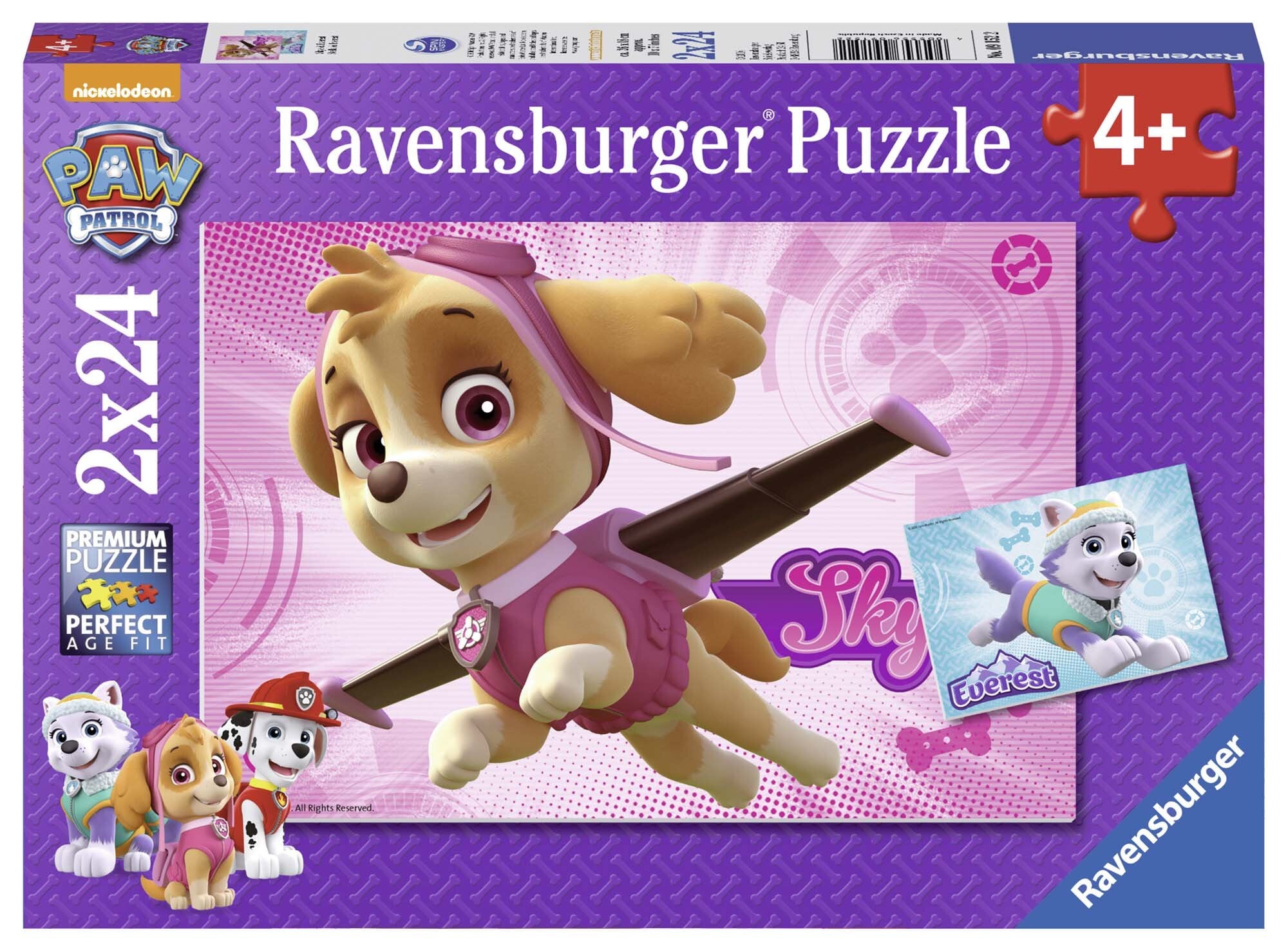 Ravensburger Pussel - Paw Patrol Skye & Everest 2x24 bitar