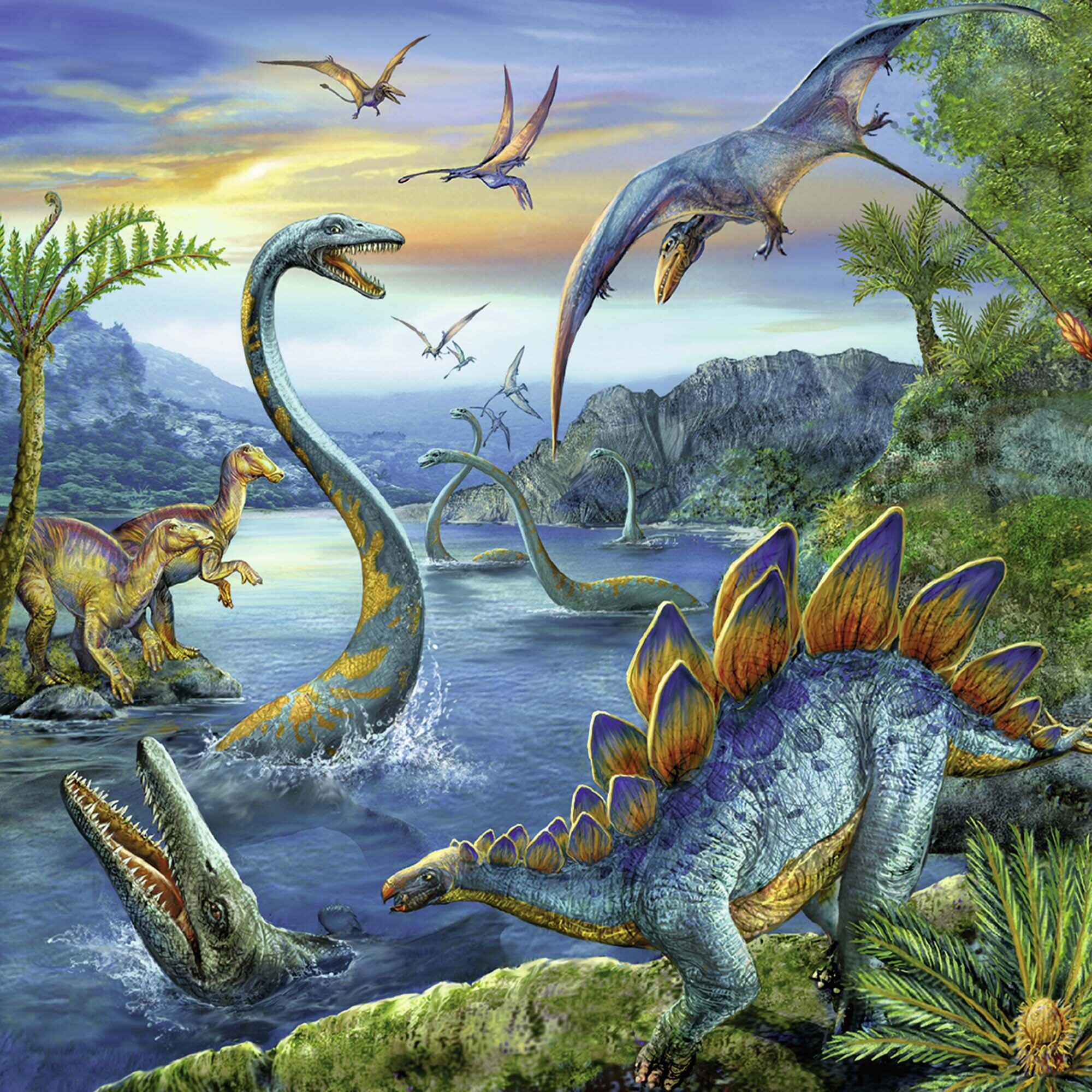 Ravensburger Pussel - Dinosaurier 3x49 bitar