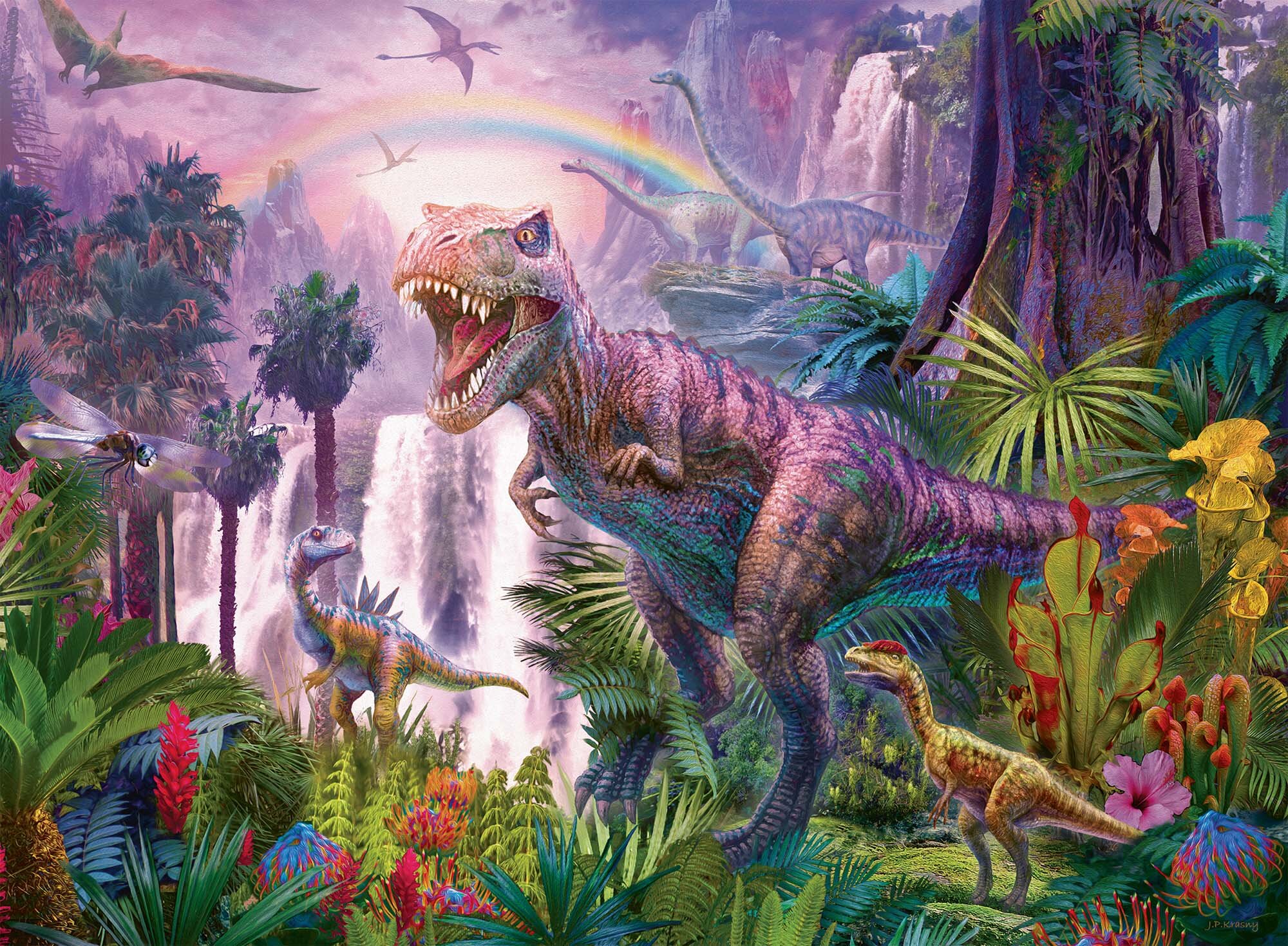 Ravensburger Pussel - Dinosauriernas land 200 bitar XXL