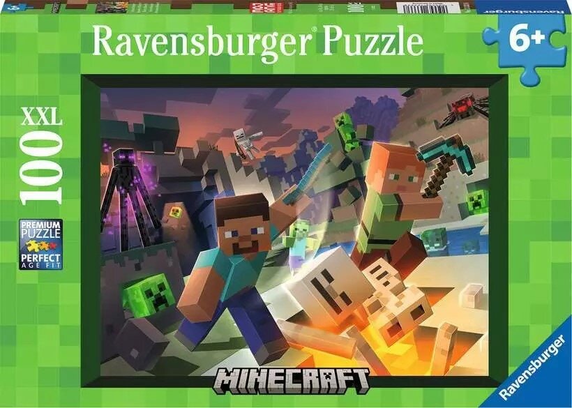 Ravensburger Minecraft Pussel - Monster 100 bitar