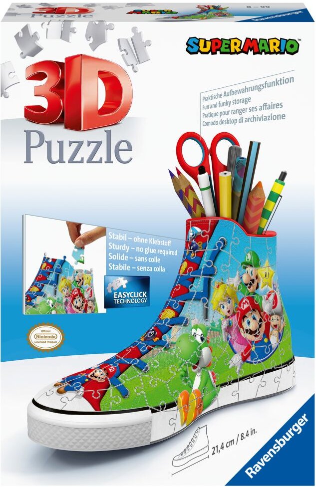 Ravensburger 3D Pussel - Super Mario sneaker 108 bitar