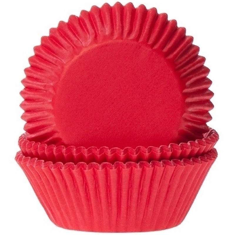 Muffinsformar, Röd 50-pack