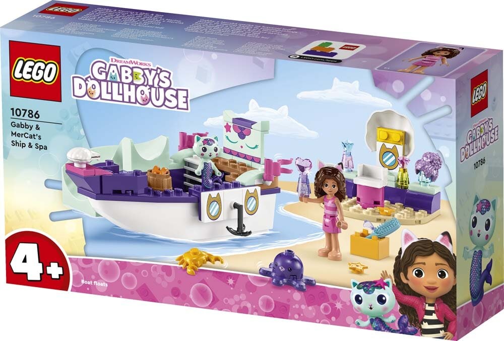 LEGO Gabby's Dollhouse - Gabbys och Sjökattens skepp och spa 4+