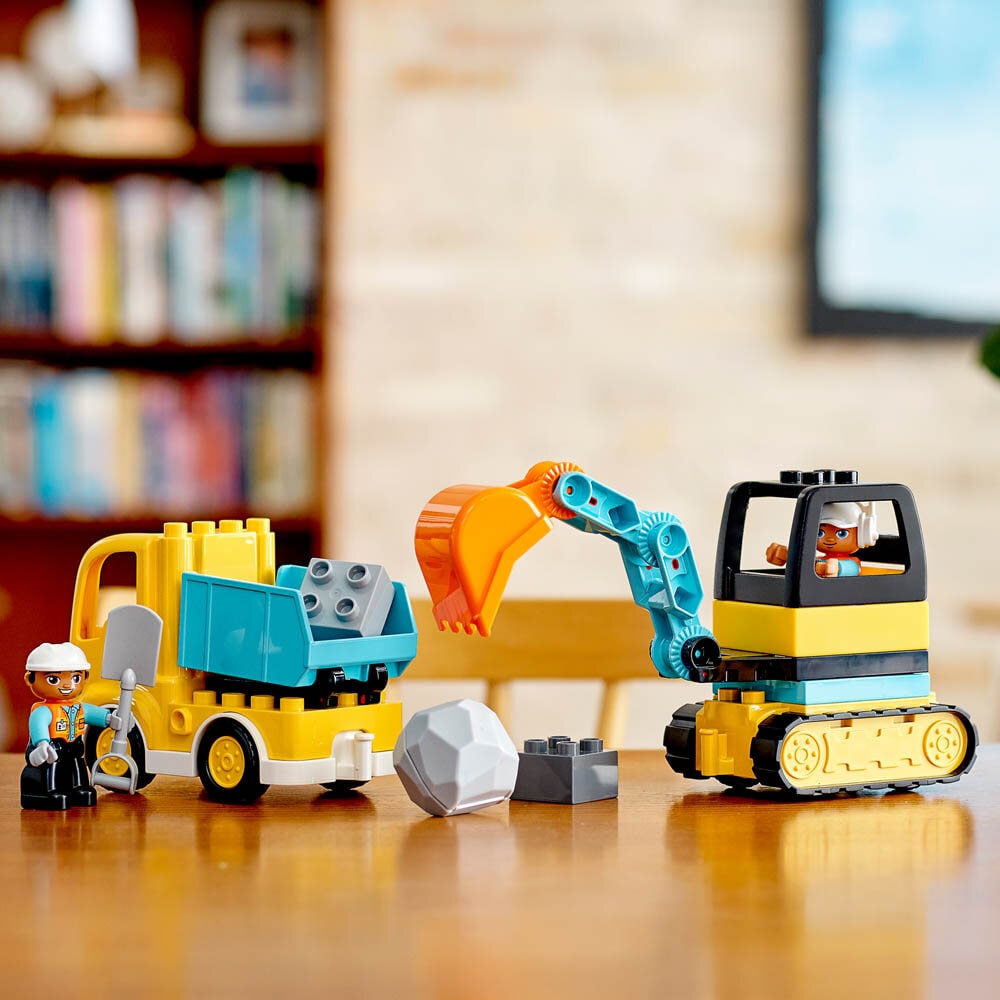 LEGO Duplo - Lastbil och grävmaskin 2+