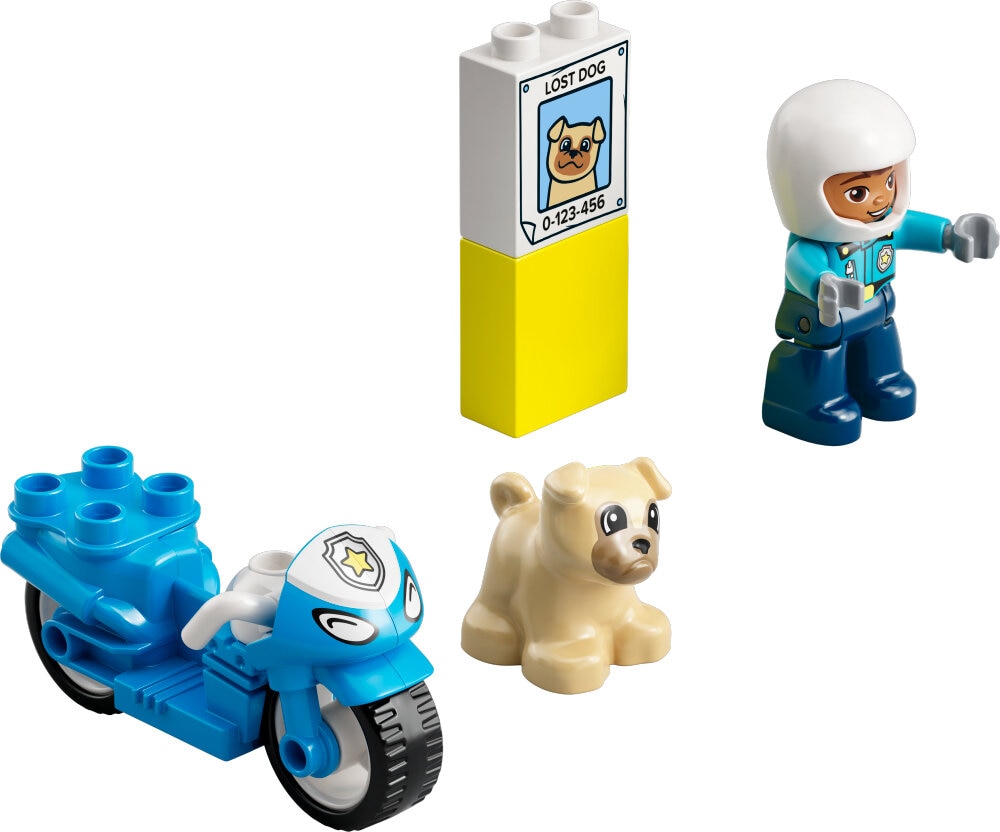 LEGO Duplo - Polismotorcykel 2+