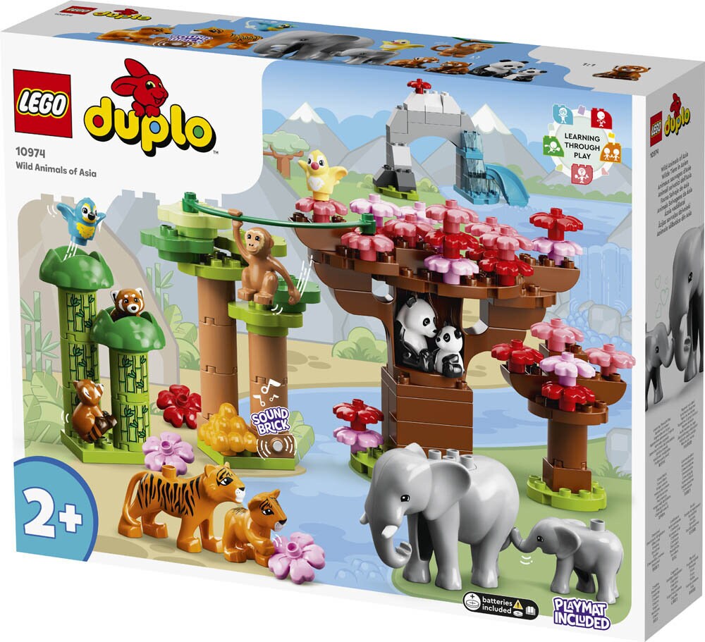 LEGO Duplo Asiens vilda djur 2+