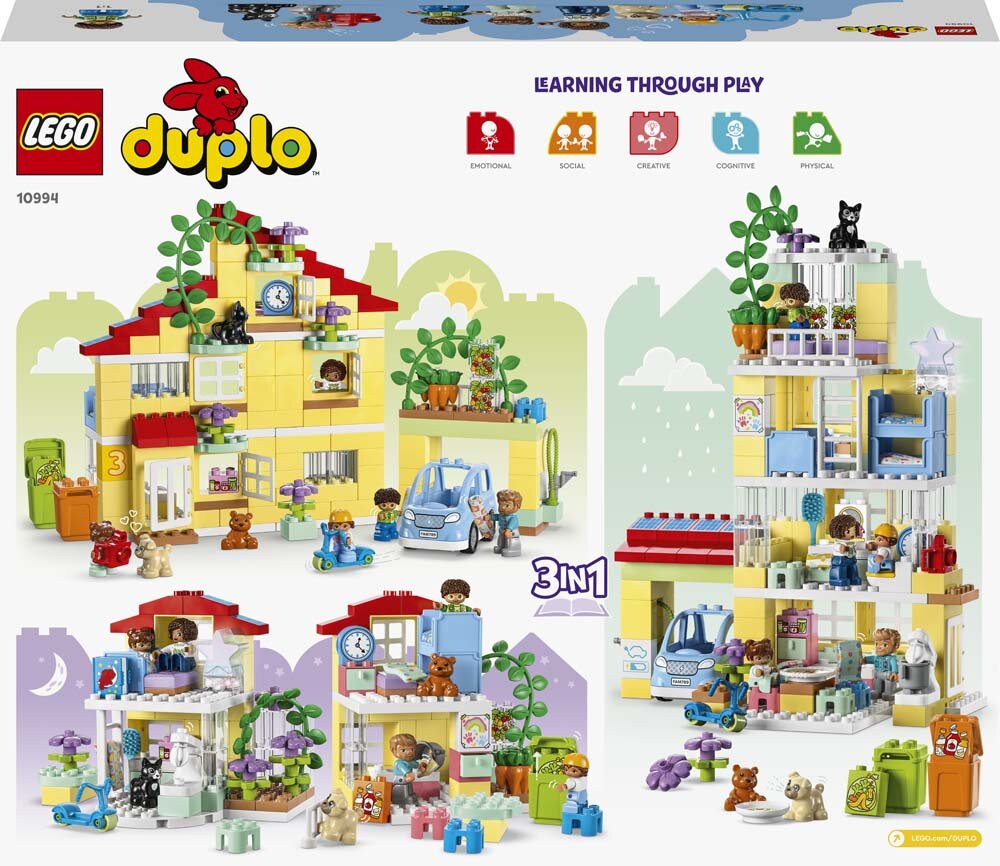 LEGO Duplo - Familjehus 3 in 1 3+
