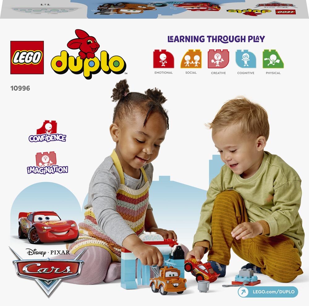 LEGO Duplo - Blixten McQueen och Bärgarns roliga biltvätt 2+