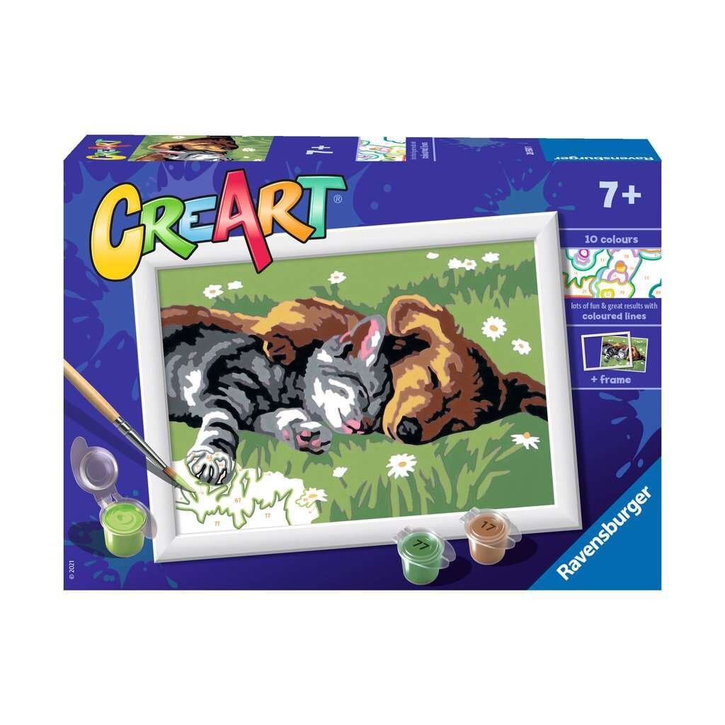 Ravensburger, CreArt Kids - Sleeping Cats and Dogs