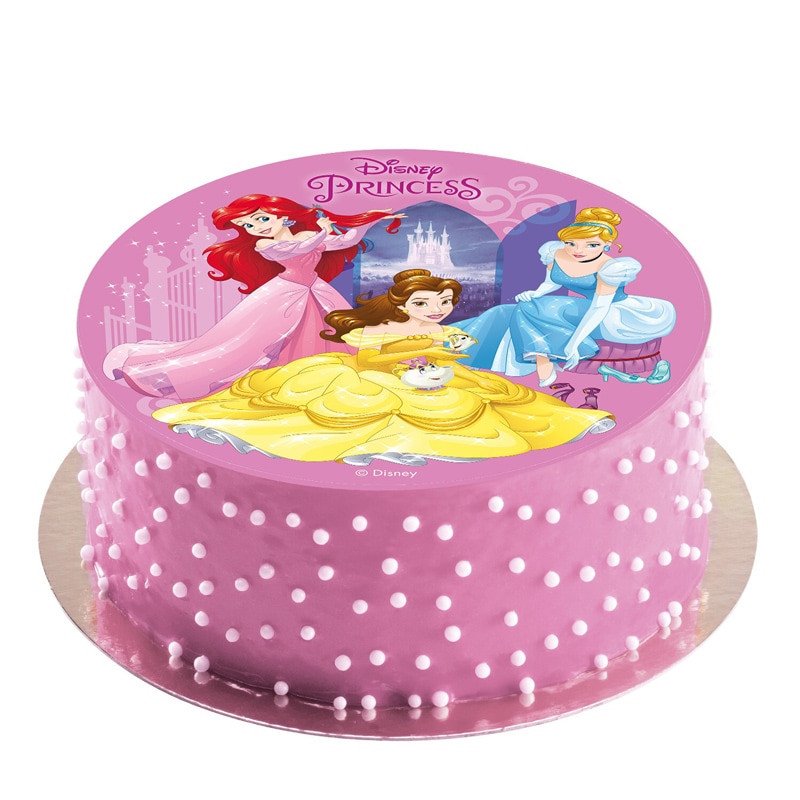 Tårtbild Disney Prinsessor, Oblat 20 cm (A)