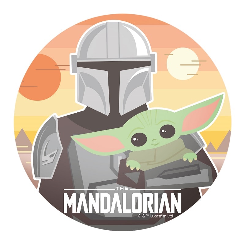 Tårtbild The Mandalorian - Oblat 20 cm