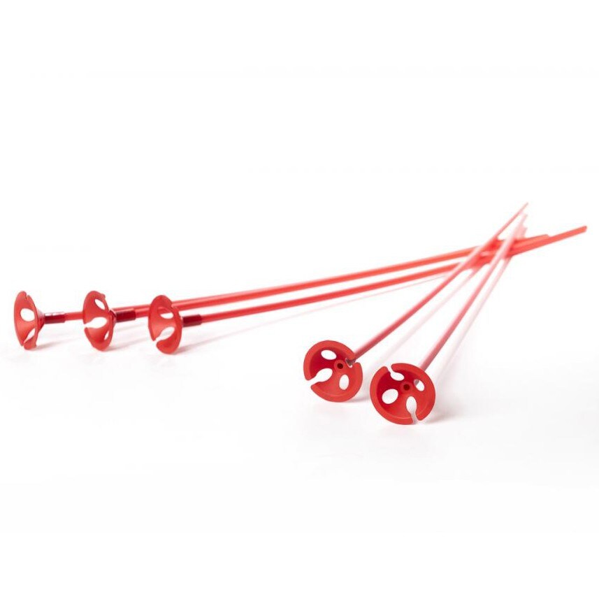 Ballongpinnar - Röd 100-pack
