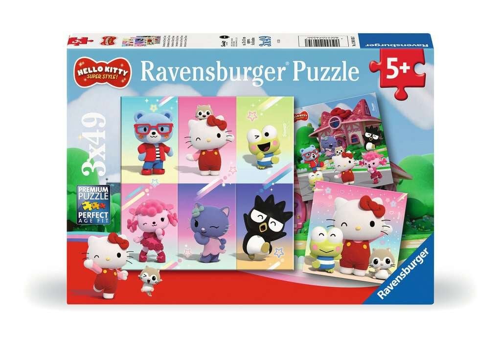 Ravensburger Pussel - Hello Kitty 3x49 bitar