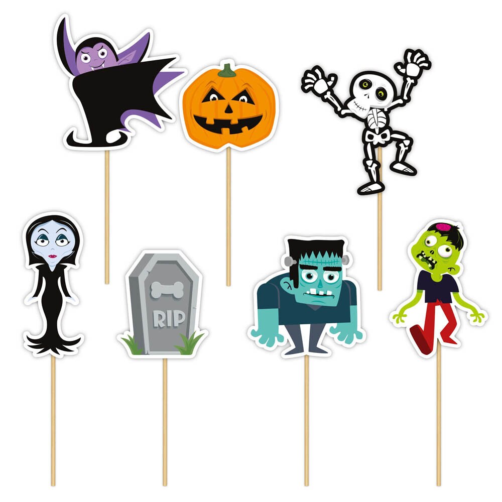 Halloween Monsters Caketoppers 7-pack