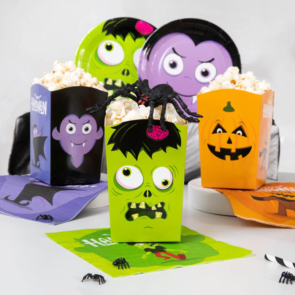 Halloween Monsters Popcornboxar 6-pack